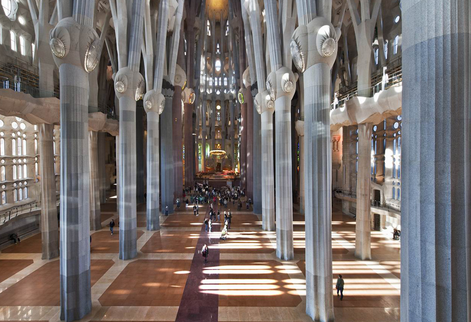 Nave central de la Sagrada Família